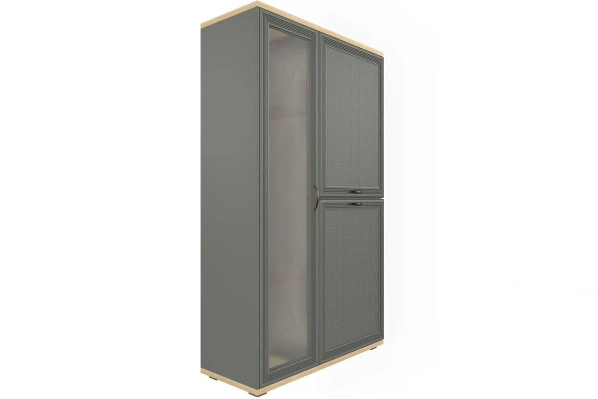 Гостиная Карина-12 (Ясень Асахи/Серый Оникс) — Мебель-центр Озерцо