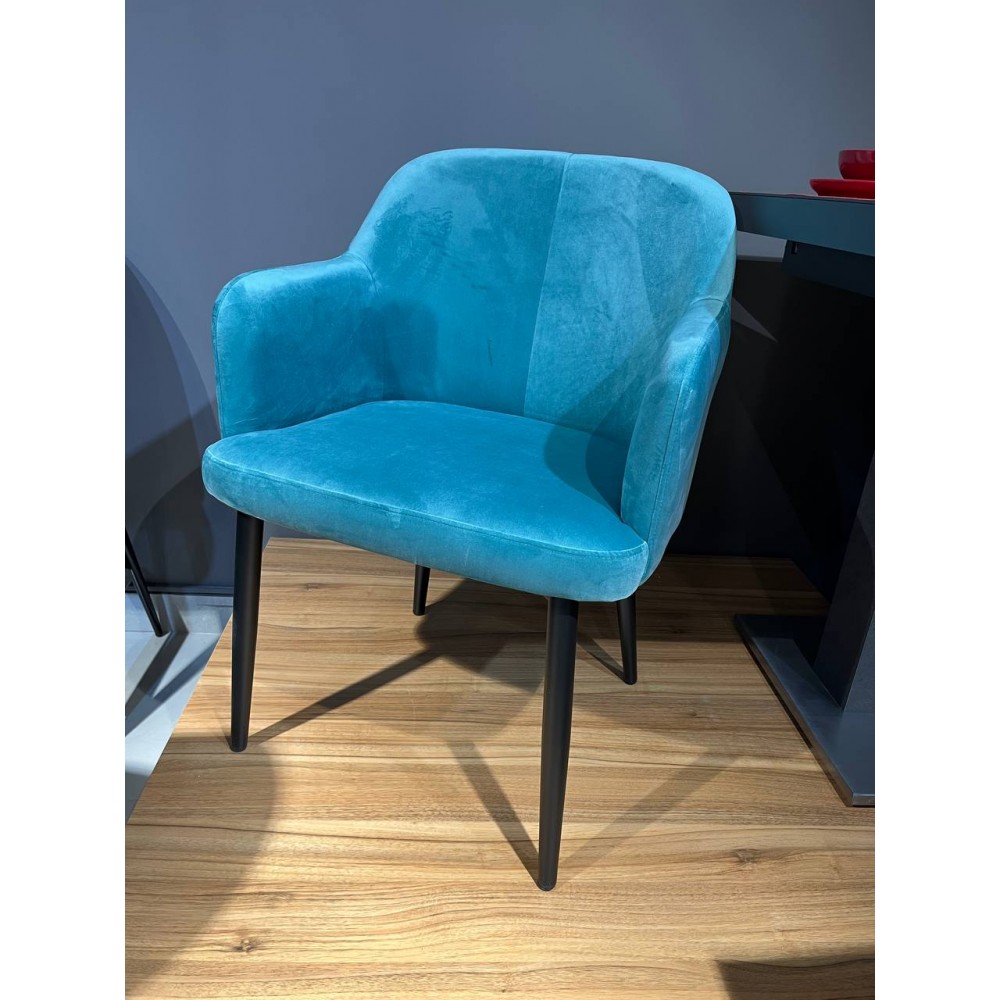 Стул МОНИКА AL муар.черный/морская волна 5РОМ56 - купить в Озерце