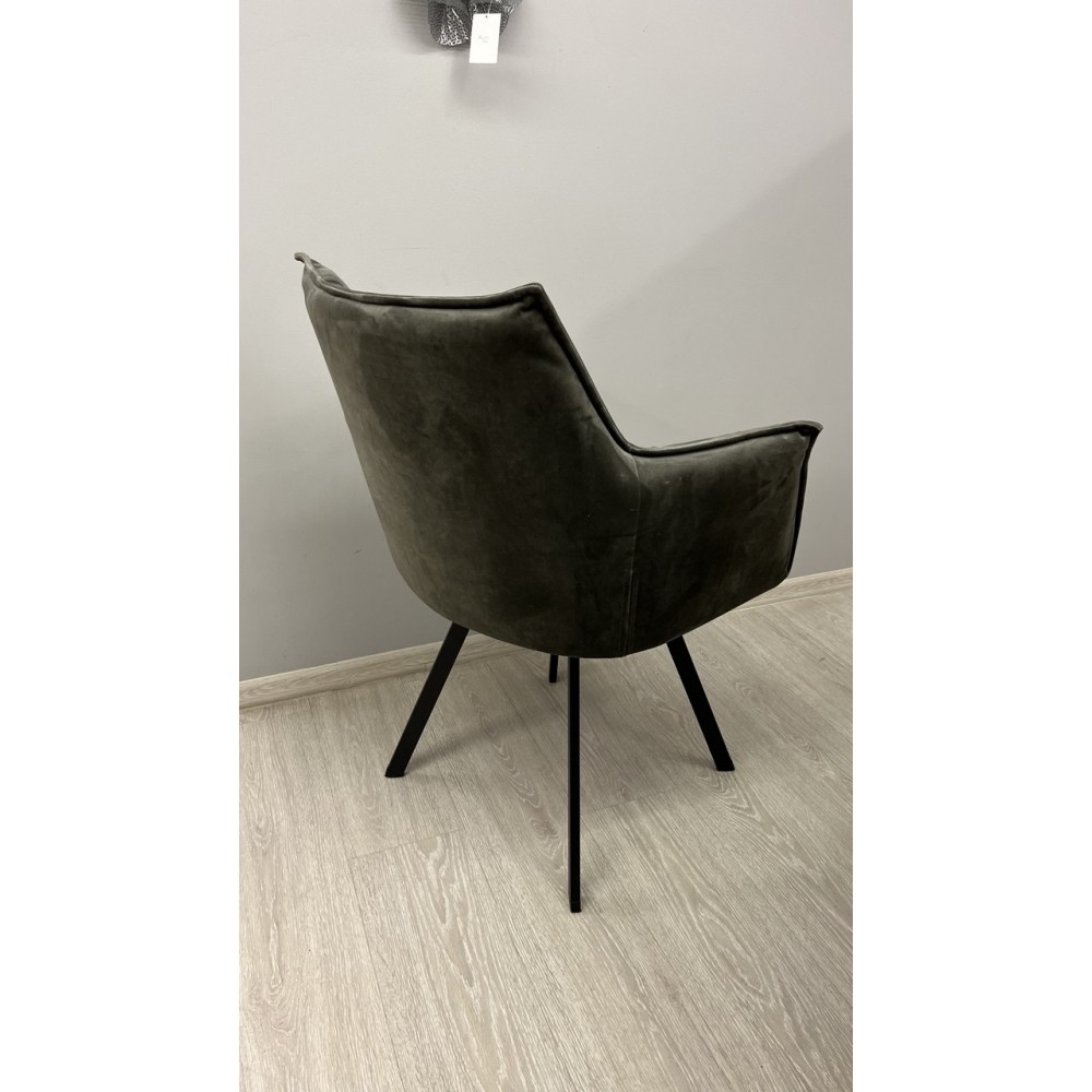 Стул-кресло поворотный 360 ИЗИ муар черный/темно-серый - купить в Озерце