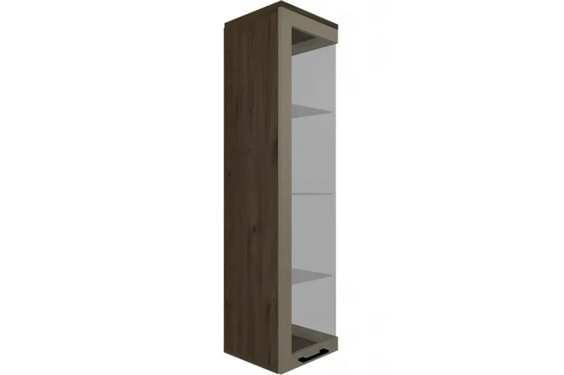 Шкаф многоцелевой ШК-5066-ГТ-ЛМ (Гикори Джексон Темный/Латте Матовый) в мебель-центре Озерцо