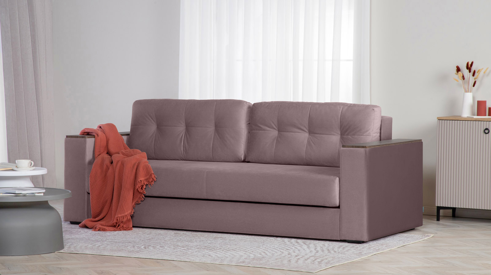 Диван Loko Pro Тк. Casanova Lilac 113x243 — купить в Озерце