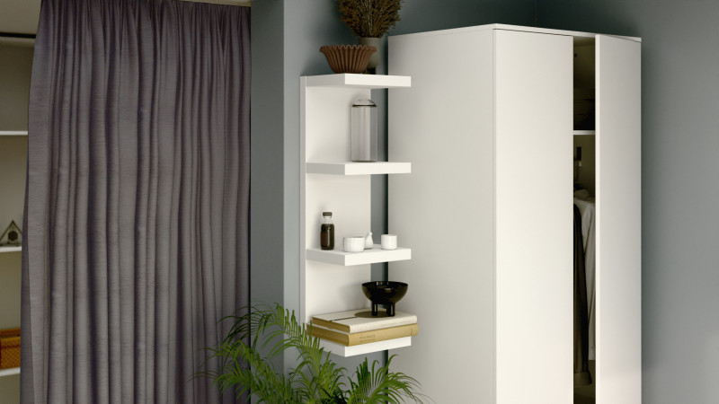 Полка настенная Tokko, цвет: Белый 97 см 27x30 — купить в Озерце