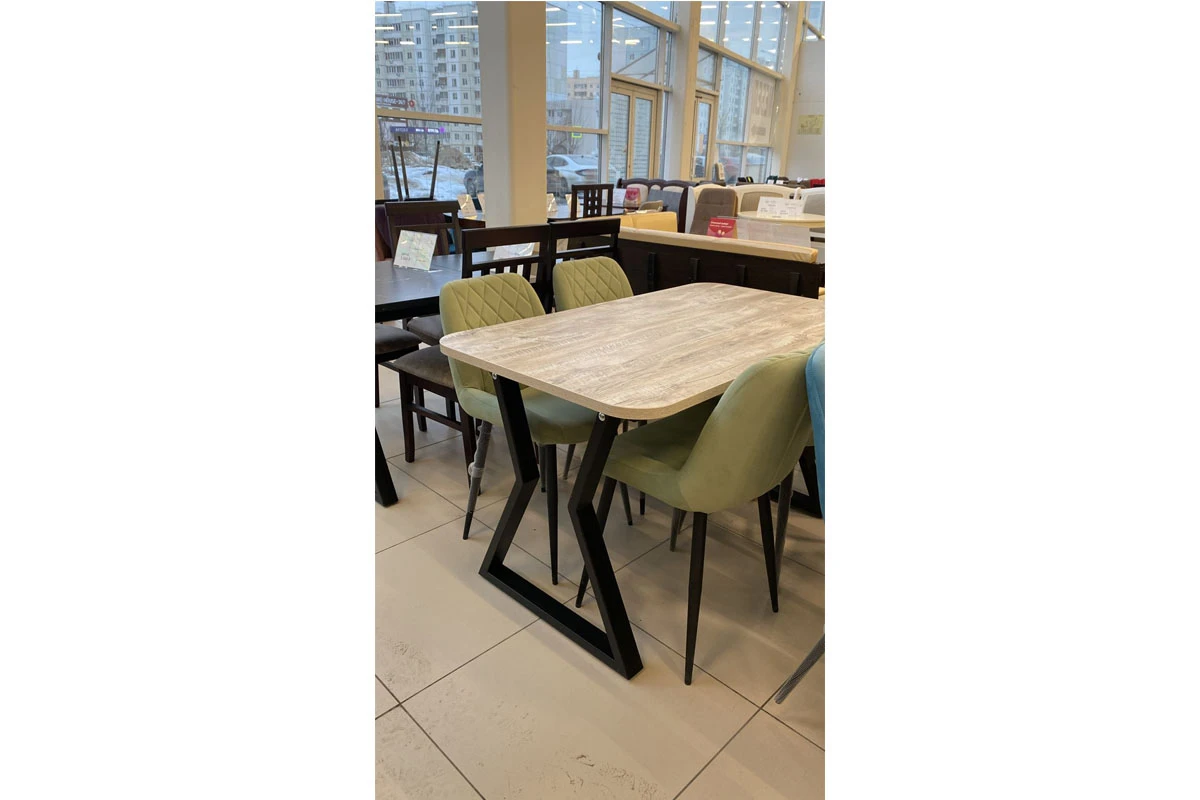 Стол Ричи (Дуб Юкон/Чёрный) - купить в Озерце