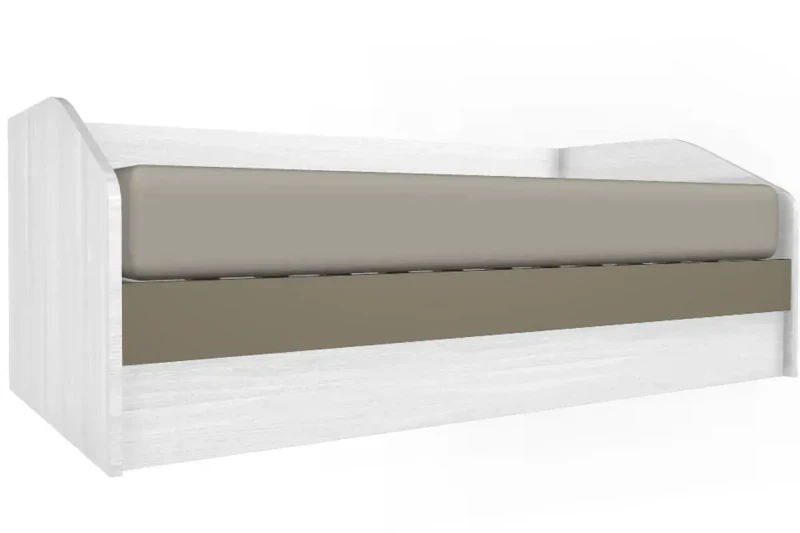 Кровать КР-118-СЯ-ЛМ 90х190 (Снежный Ясень/Латте Матовый) - купить в Озерце