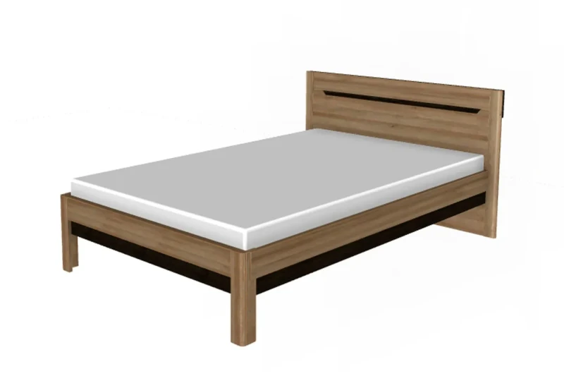 Кровать без ортопед.основания Афина Мод.А3б 120х200 (Таормина/Дуб венге) - купить в Озерце