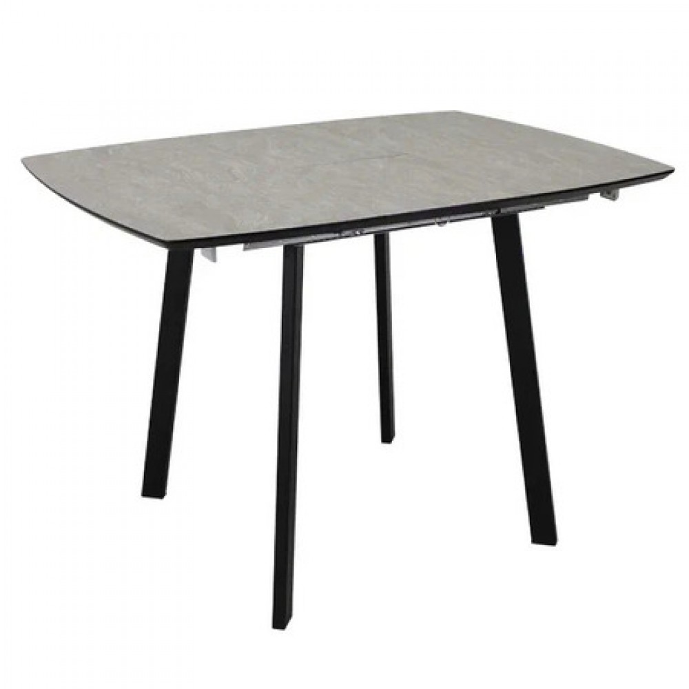 Стол МИЛАН-4 HPL 80х80/110 камень беж/муар.чер - купить в Озерце