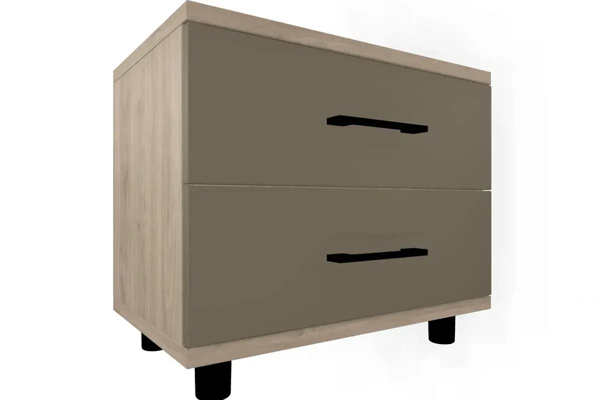 Спальня Грейс комплект 4 (Гикори Джексон Светлый/Латте Матовый) - купить в Озерце