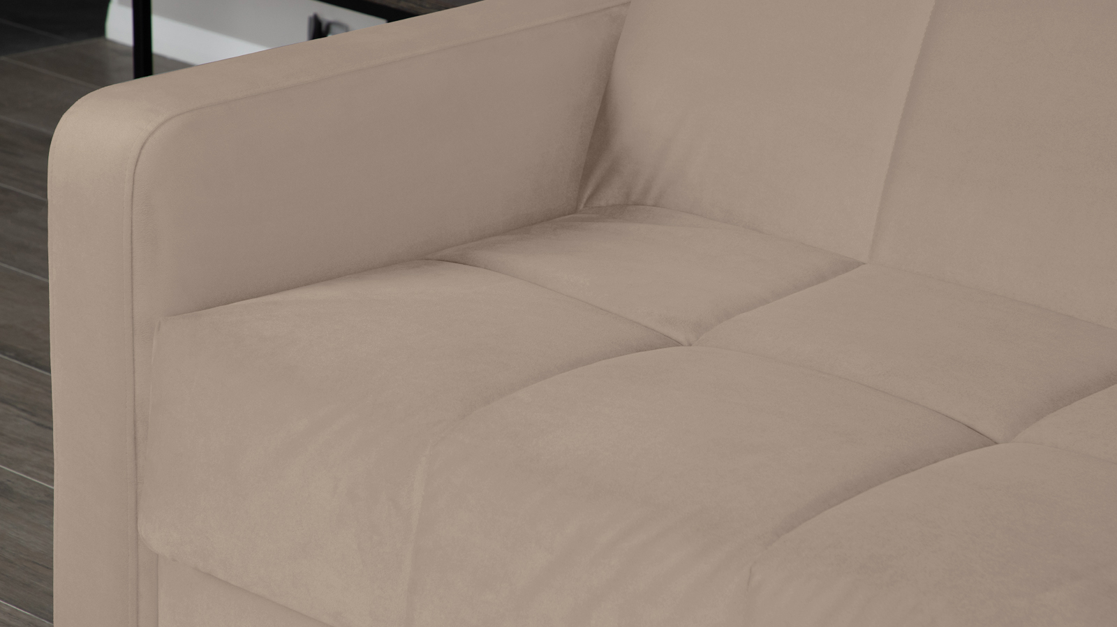 Диван - кровать Domo Pro стежка квадрат, ткань Sky Velvet 03 140x216 — купить в Озерце