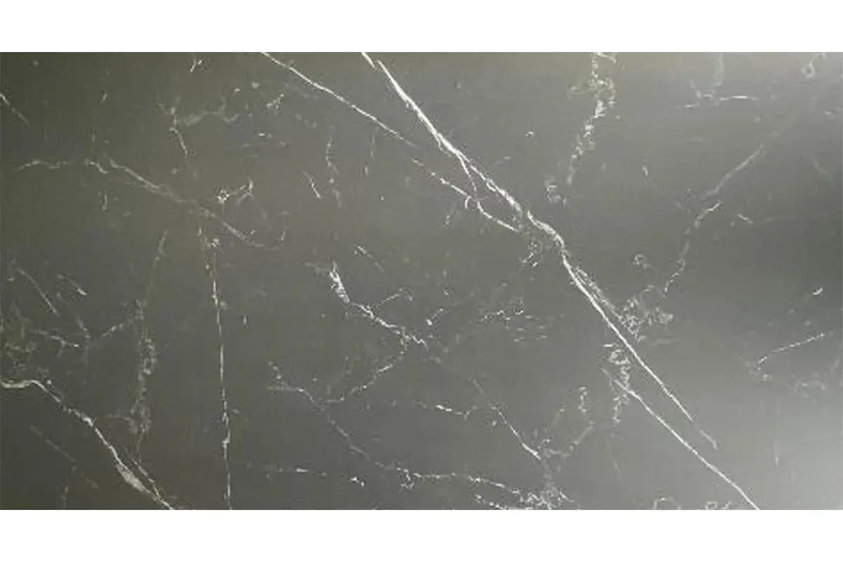 Стол обеденный Норд 1400х800 (Керамика YB90200B6 Matte Черный мрамор / ЛДСП с черной кромкой / Металл черный) - купить в Озерце