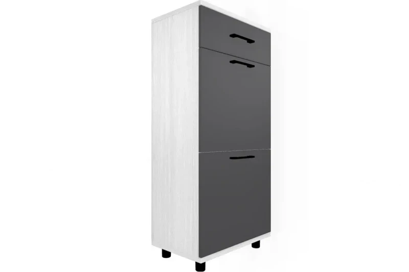 Тумба ТБ-5003-СЯ-АМ (Снежный Ясень/Антрацит Матовый) — Мебель-центр Озерцо