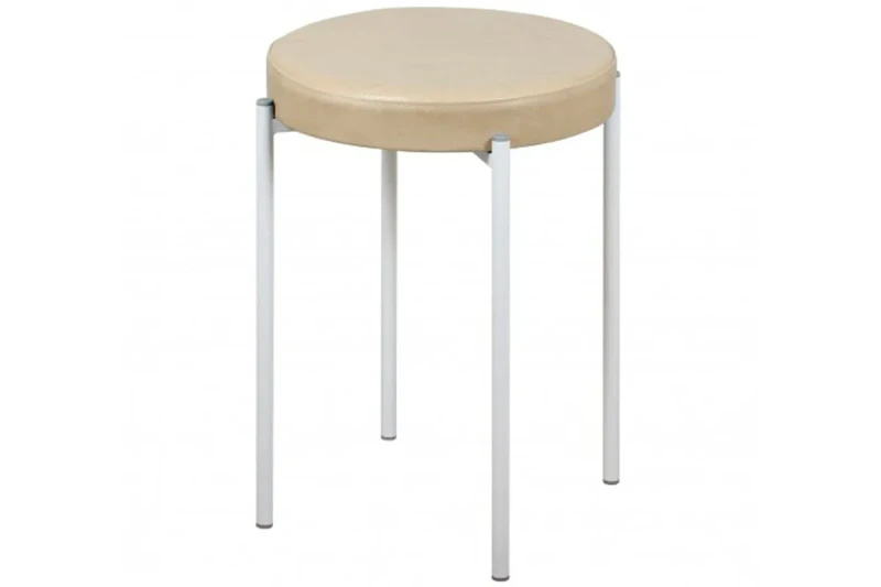 Табурет Дора (Белый/Экотекс 3015) СРП-006 - купить в Озерце