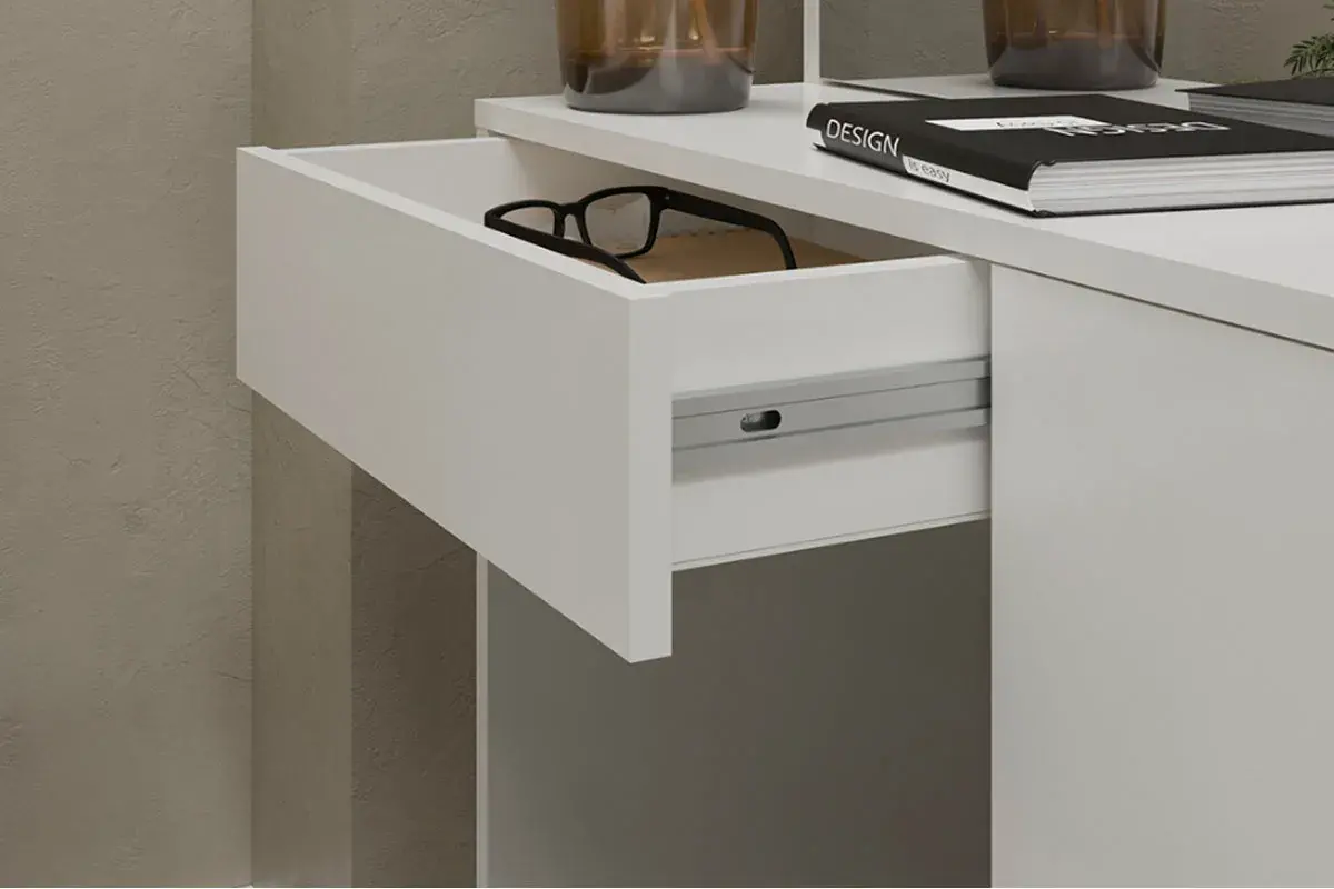 Стол туалетный Вайт (Белый ясень) — Мебель-центр Озерцо