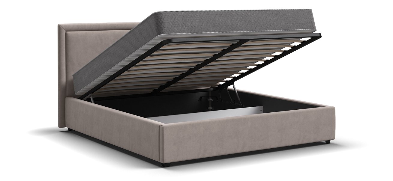 Кровать Фрея 160*200 с ПМ MONOLIT Латте - купить в Озерце