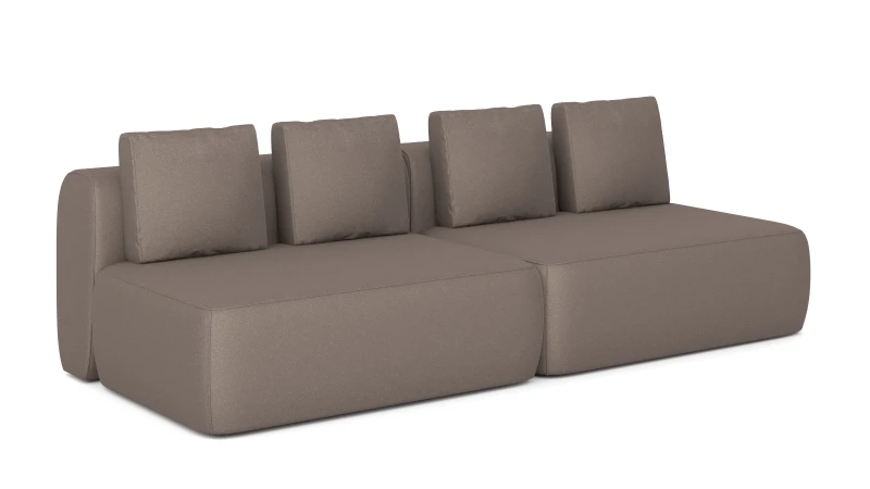 Диван модульный 2-секционный Molto 125+125 Тк. Aura 03 107x252 — купить в Озерце