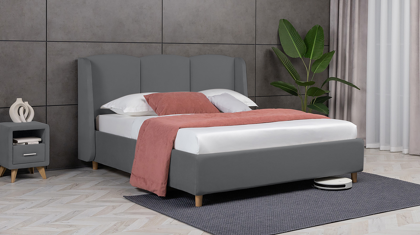 Кровать Milora Nova, Тк. Sky Velvet 16 120x200 - купить в Озерце