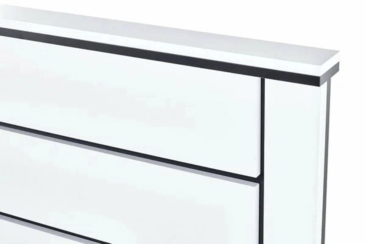 Кровать Scandica Wilma 34 с ПМ 160х200 (Белый гладкий/Чёрный гладкий) - купить в Озерце