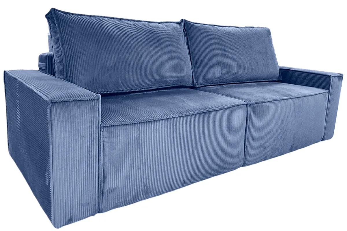 Диван Brick-3 S (Набивные подушки/Вывернутый) Арбен-Цилиум Индиго — купить в Озерце
