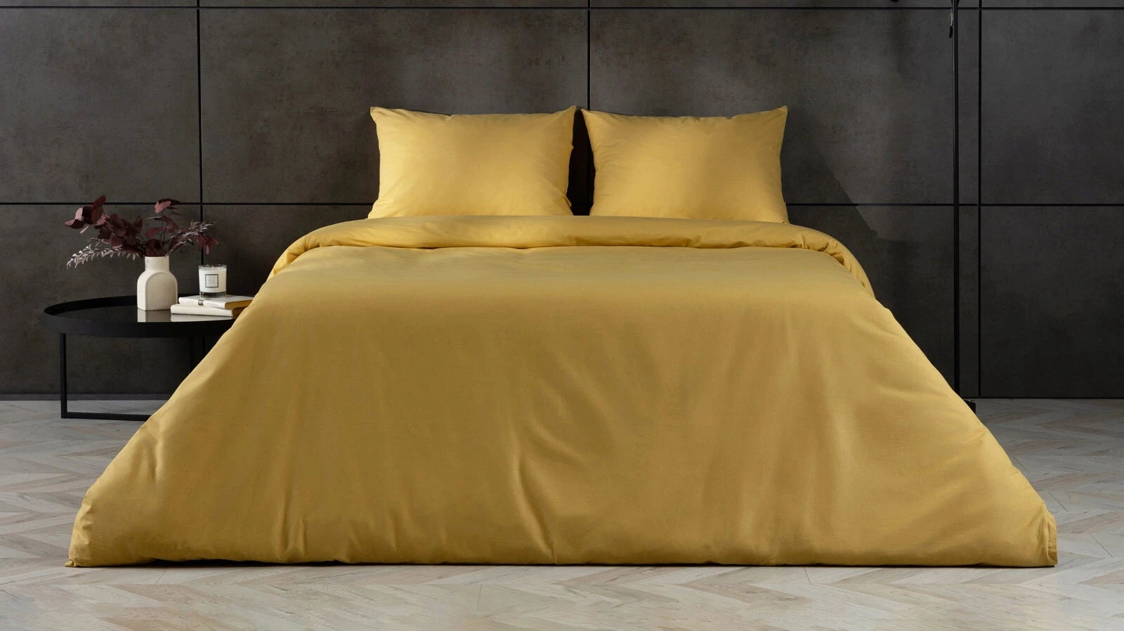 Постельное белье Comfort Cotton, цвет: Горчичный (односп) 140x205, без простыни в мебель-центре Озерцо