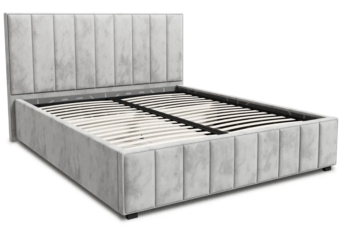 Кровать Кордова-1 с ПМ 160х200 (Lovers-8 / Серый) 2 кат. - купить в Озерце