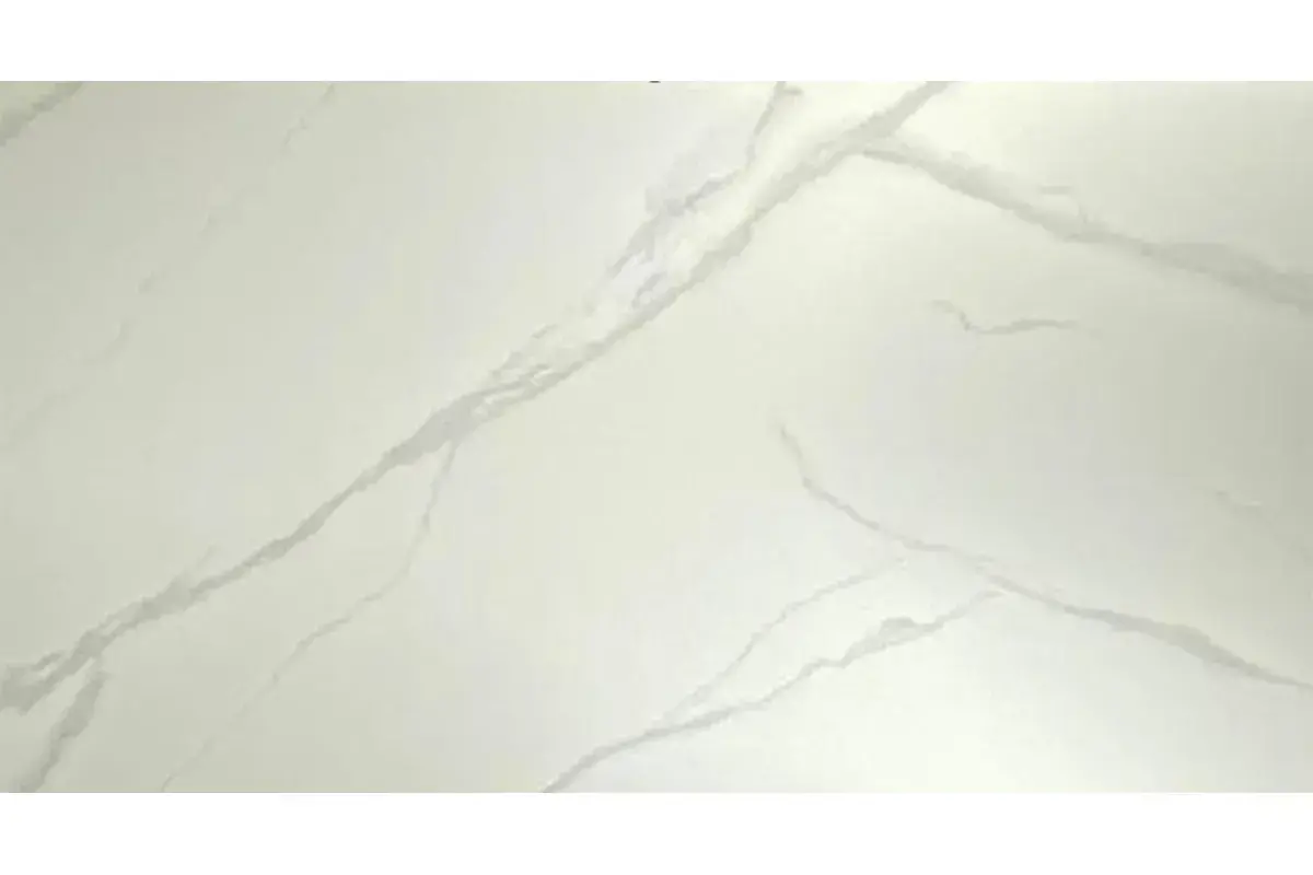 Стол обеденный Комильфо Мини (Керамика YB9020023B Matte Белый мрамор / МДФ черный кварц / Черный) - купить в Озерце