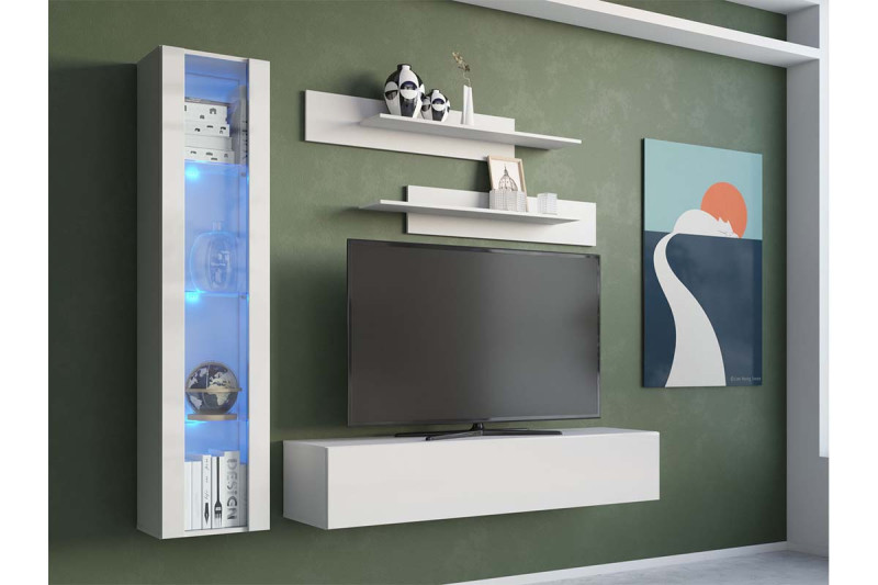 Гостиная Point (Комплект 4) Белый/Белый глянец — Мебель-центр Озерцо