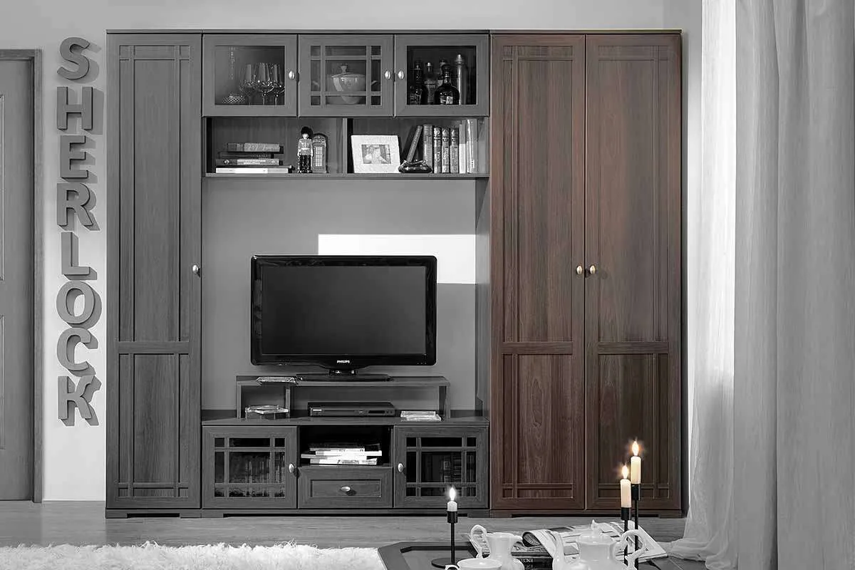 Шкаф для одежды Sherlock 11 (Орех шоколадный) в мебель-центре Озерцо