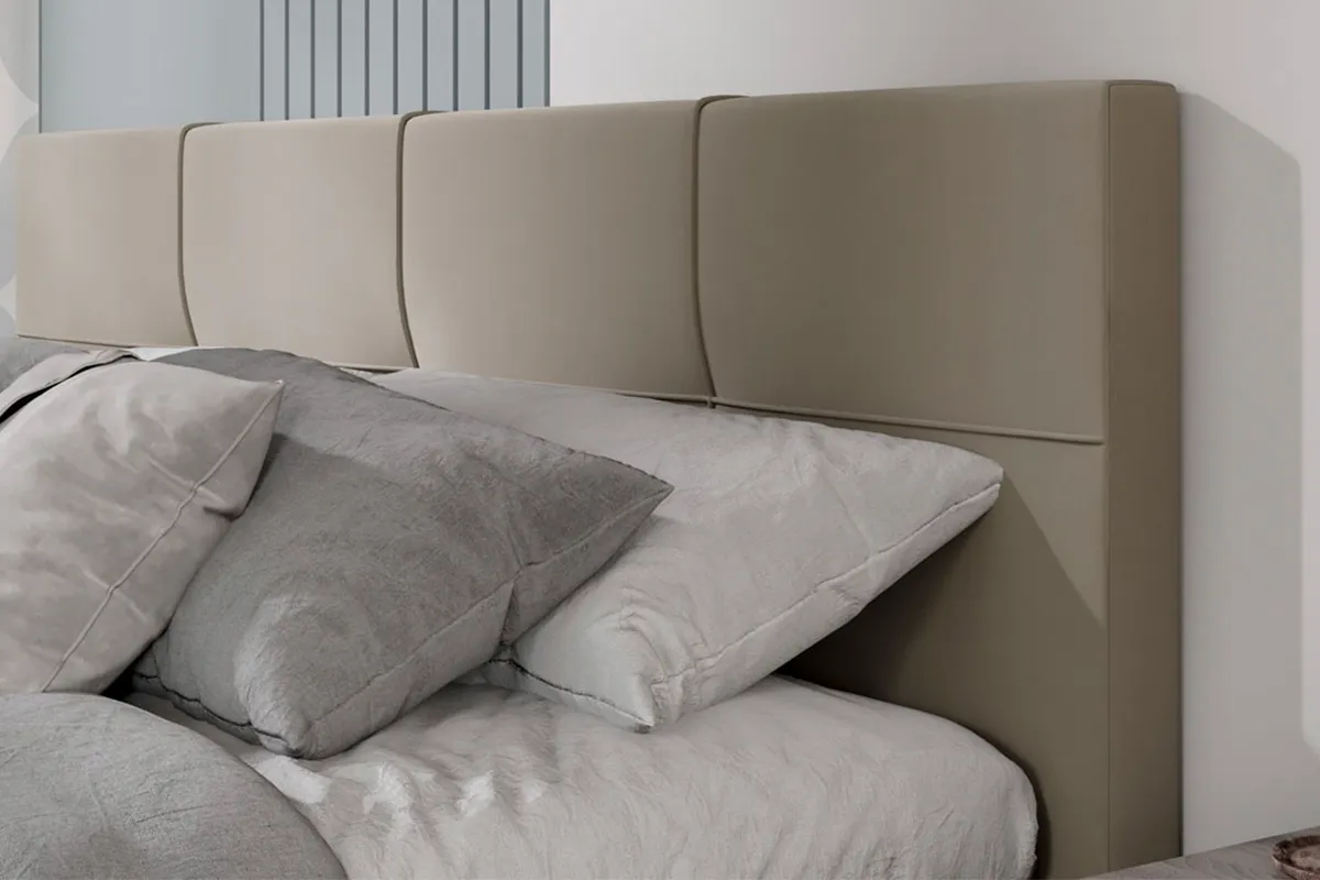 Кровать Лора с ПМ и заглушиной 180х200 (Велюр / Confetti Cream) - купить в Озерце