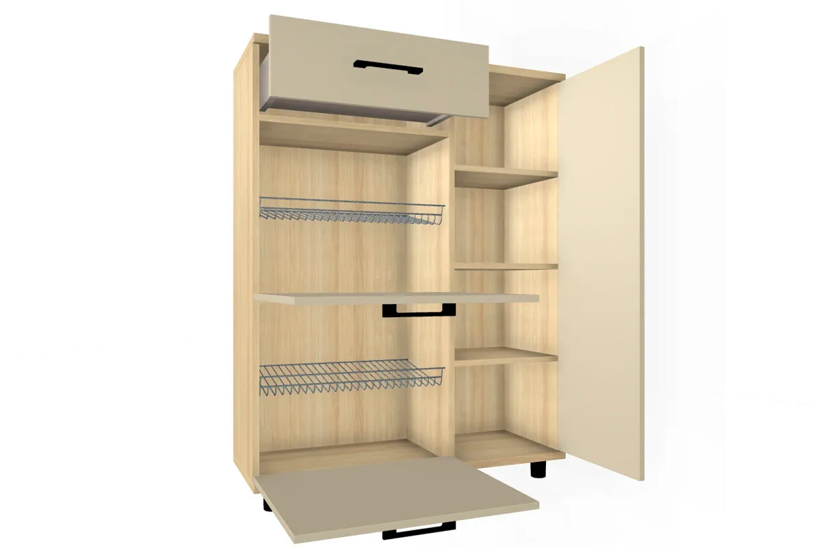 Тумба ТБ-5002-АС-КМ (Ясень Асахи/Кашемир Матовый) — Мебель-центр Озерцо