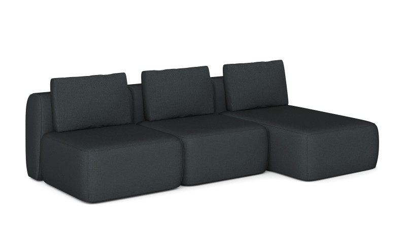 Диван модульный 3-секционный Molto 85+85+125 ткань Forte 13 147x259 — купить в Озерце