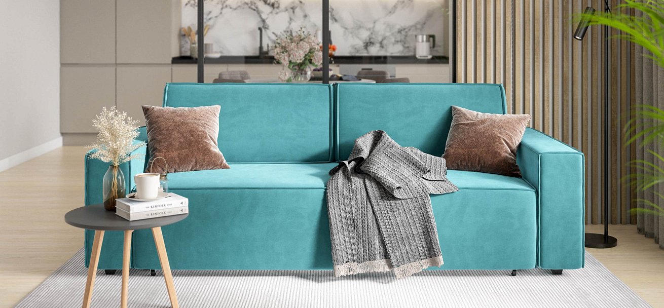 Лофт диван Велюр Монолит зелёный — купить в Озерце