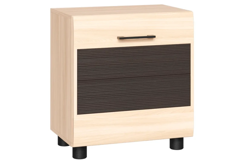 Тумба ТБ-2628 (Ясень Асахи-комбинированный) — Мебель-центр Озерцо