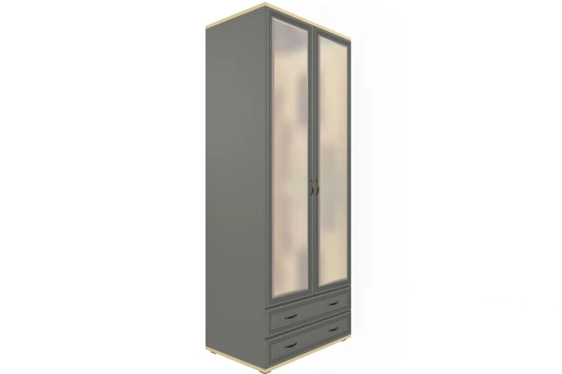 Шкаф для одежды и белья ШК-1007-АС-СО (Ясень Асахи/Серый Оникс) в мебель-центре Озерцо