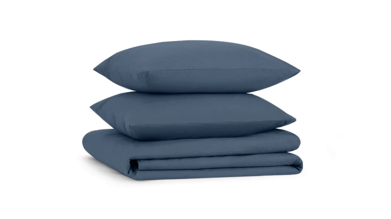 Постельное белье Comfort Cotton, цвет: Синий (евро) 200x220, без простыни в мебель-центре Озерцо