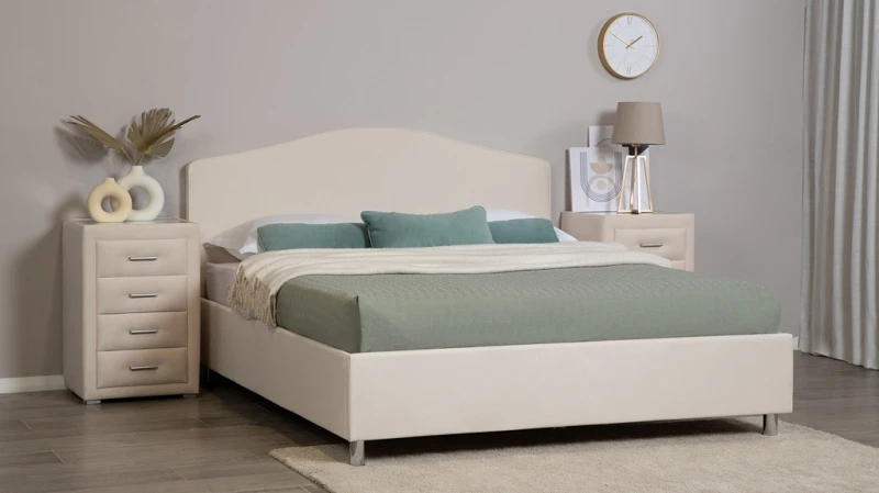 Комплект кровать Lira Box I + матрас Comfort Plus, ткань Dumont 02, 160x200 - купить в Озерце