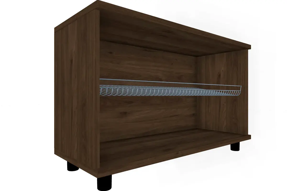 Тумба ТБ-5041-ГТ-ЛМ (Гикори Джексон Темный/Латте Матовый) — Мебель-центр Озерцо