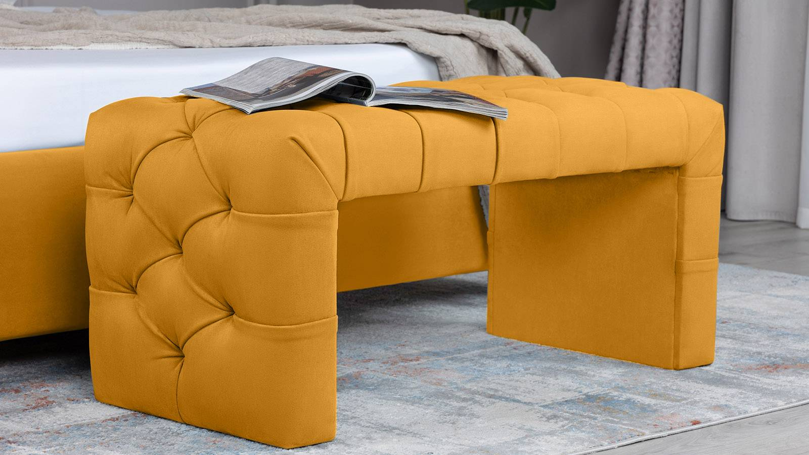 Банкетка Greta, ткань Sky Velvet 30, 45x55 — купить в Озерце