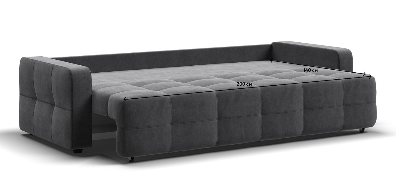 Диван Денди велюр Monolit серый — купить в Озерце