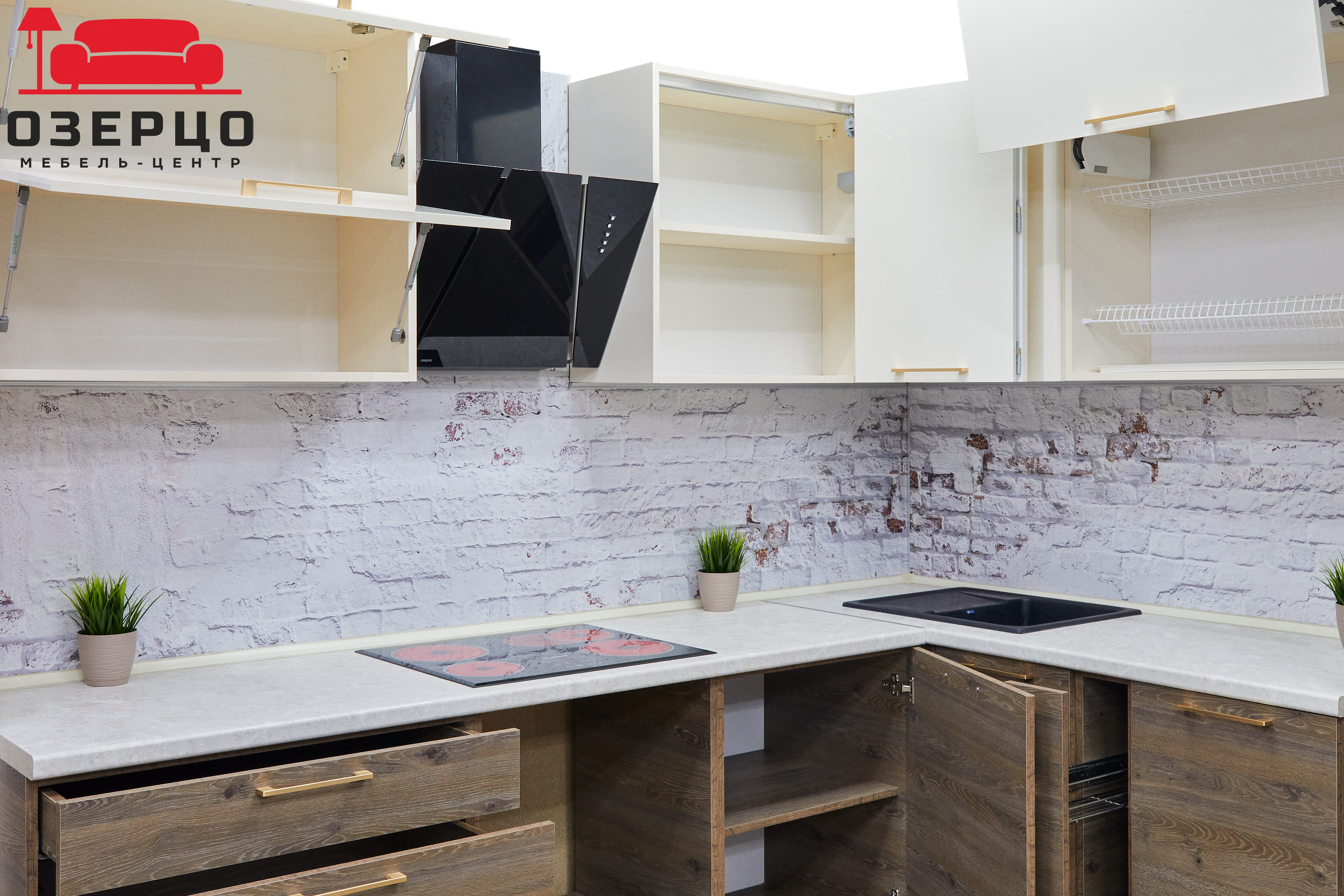 Кухня "Вам к Нам" угловая лдсп+пластик — в мебель-центре Озерцо