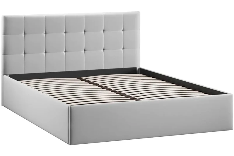 Кровать Джоли Тип 1 без ПМ 160х200 (Велюр/Confetti Silver) - купить в Озерце