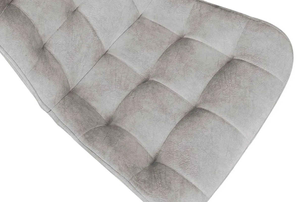 Стул Boston (Черный Муар/Велюр V004 Светло-серый) - купить в Озерце