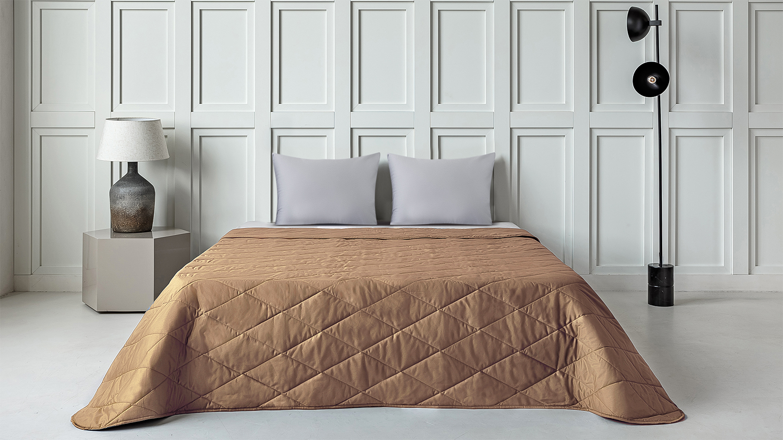 Покрывало хлопковое Askona Cotton Sateen, цвет: Охра 220x240 в мебель-центре Озерцо