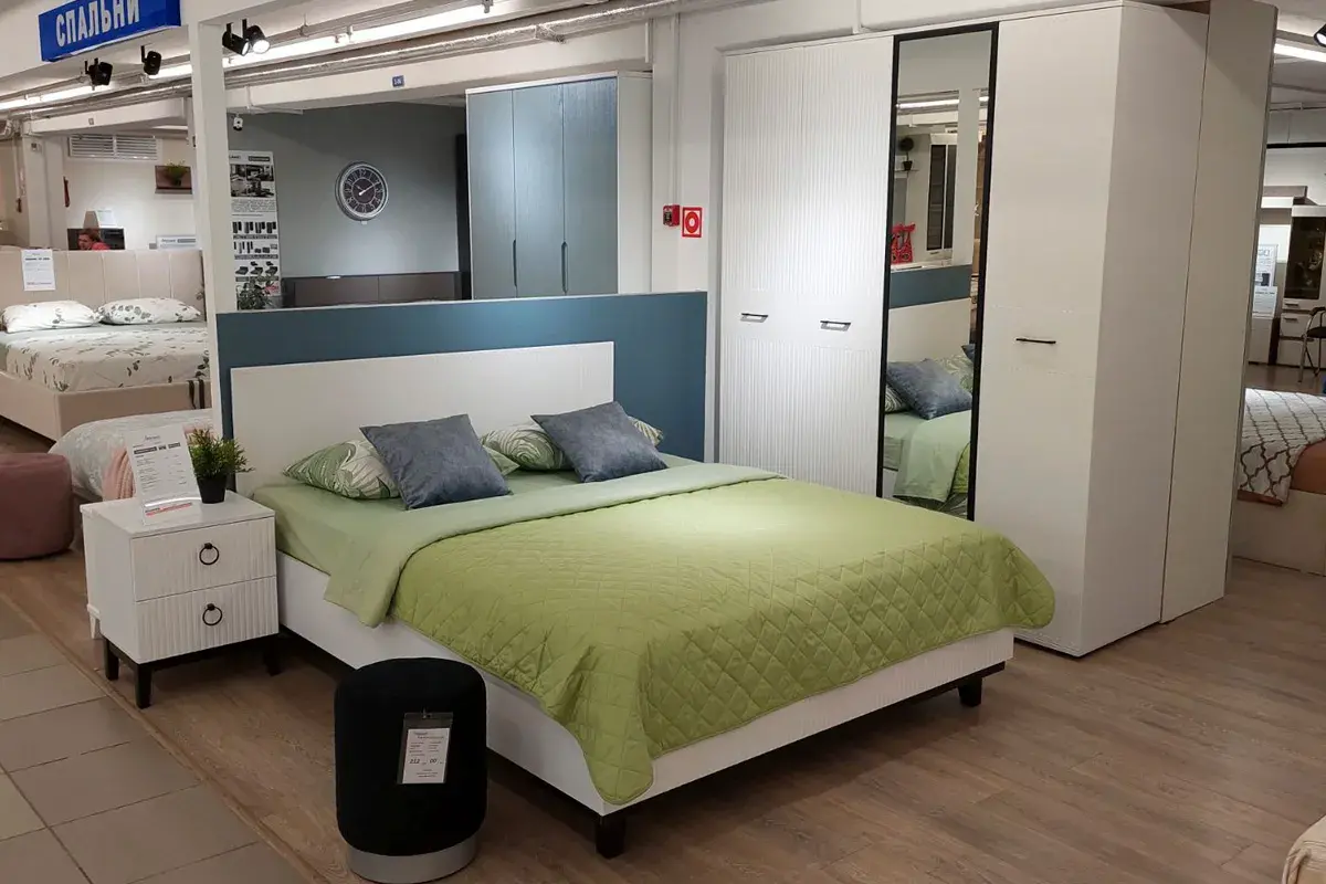 Тумба прикроватная Шарлиз (Белое сияние/Белый снег) — Мебель-центр Озерцо