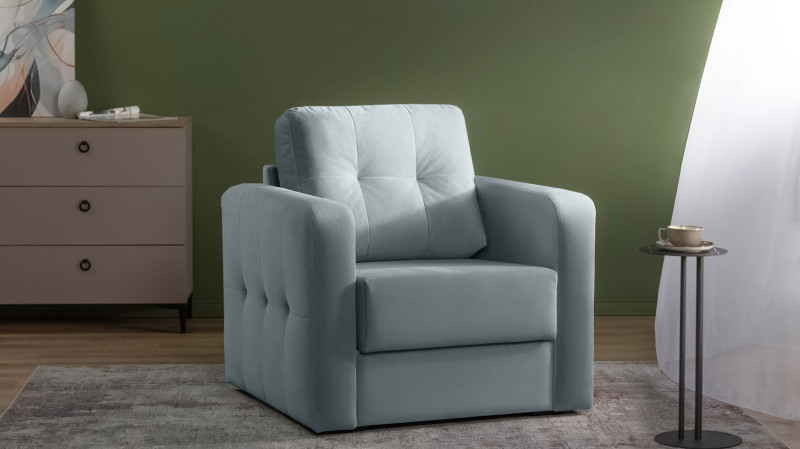 Кресло Loko Pro с широкими подлокотниками, Тк. Sky Velvet 18 85x95 — купить в Озерце