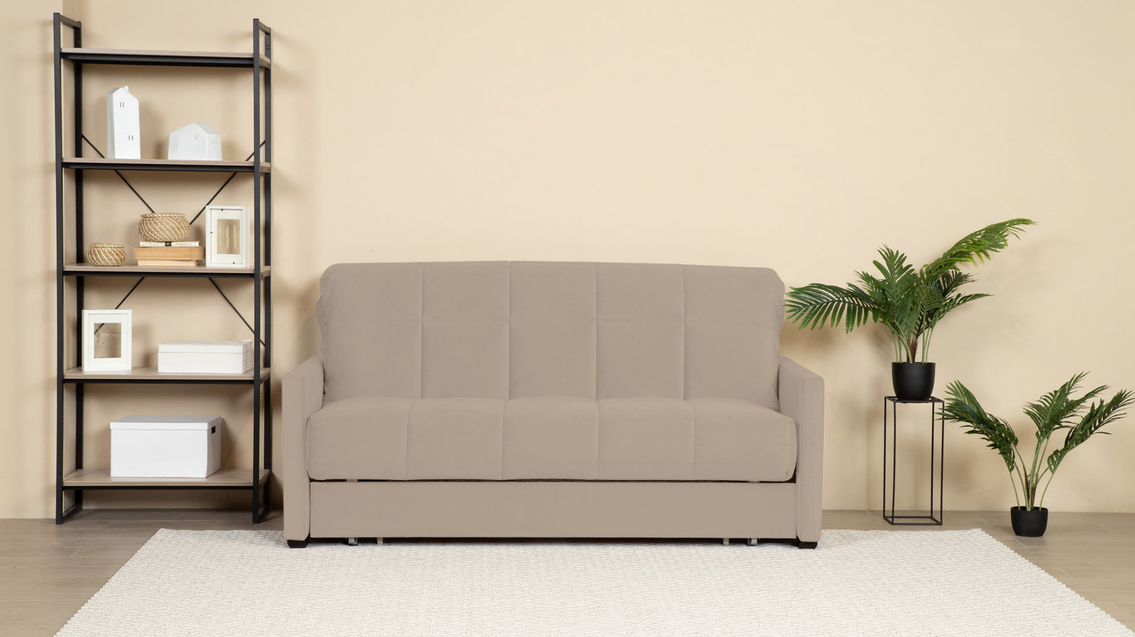 Диван CARINA Nova Sky velvet 03 с коробом для белья 160x205 — купить в Озерце