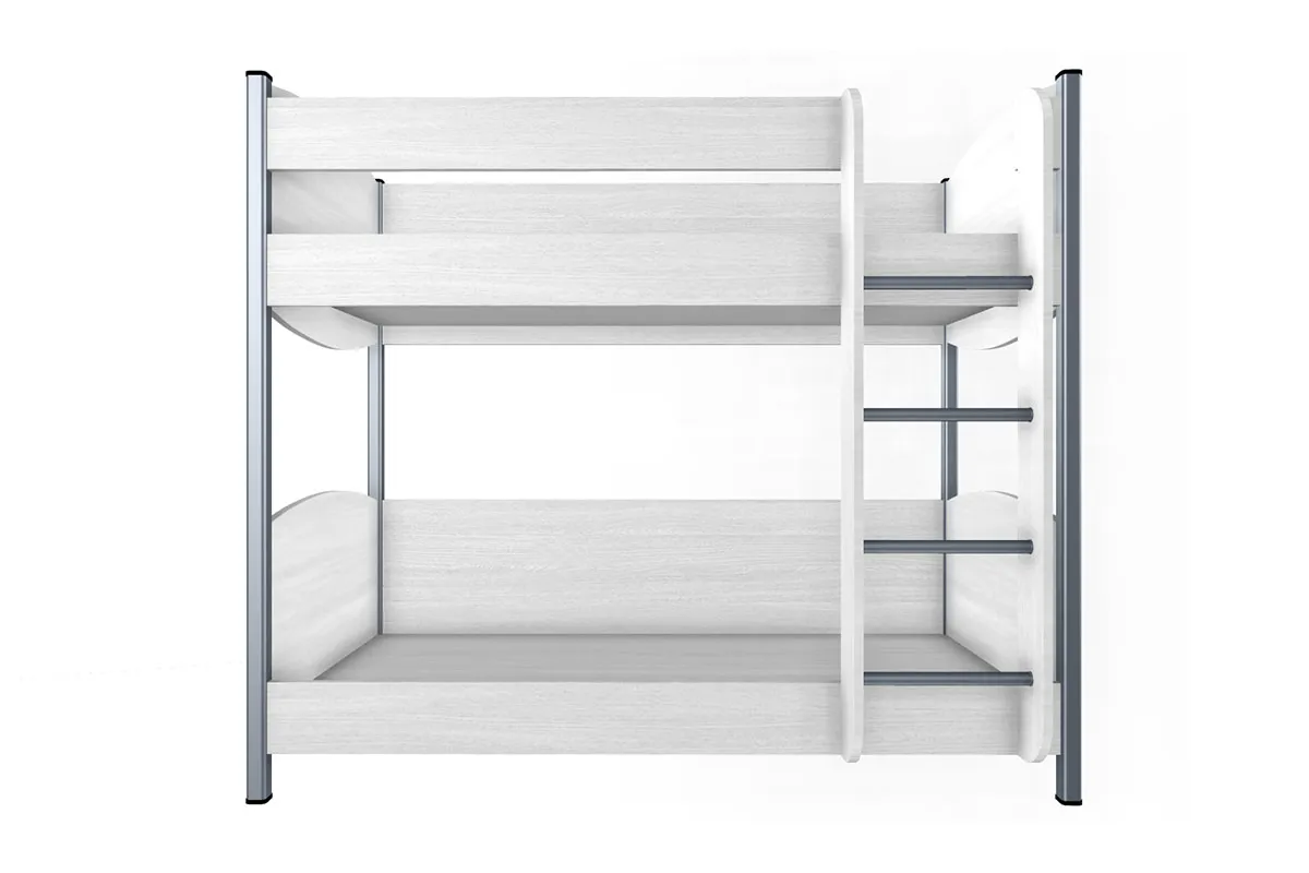 Кровать КР-123 90х190 2 места (Снежный Ясень) - купить в Озерце