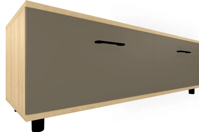 Тумба ТБ-5040-АС-ЛМ (Ясень Асахи/Латте Матовый) — Мебель-центр Озерцо