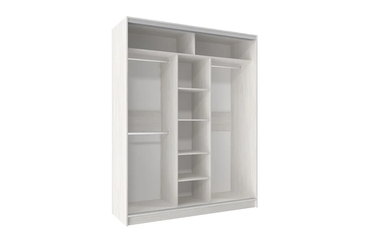 Шкаф-купе 1800 Домашний ЛДСП/ЛДСП (Ясень Анкор Светлый) в мебель-центре Озерцо