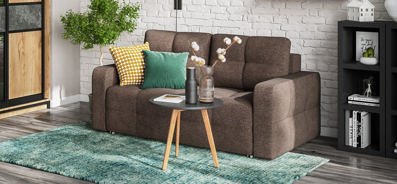 Диван Dandy Compact рогожка Malmo шоколад — купить в Озерце