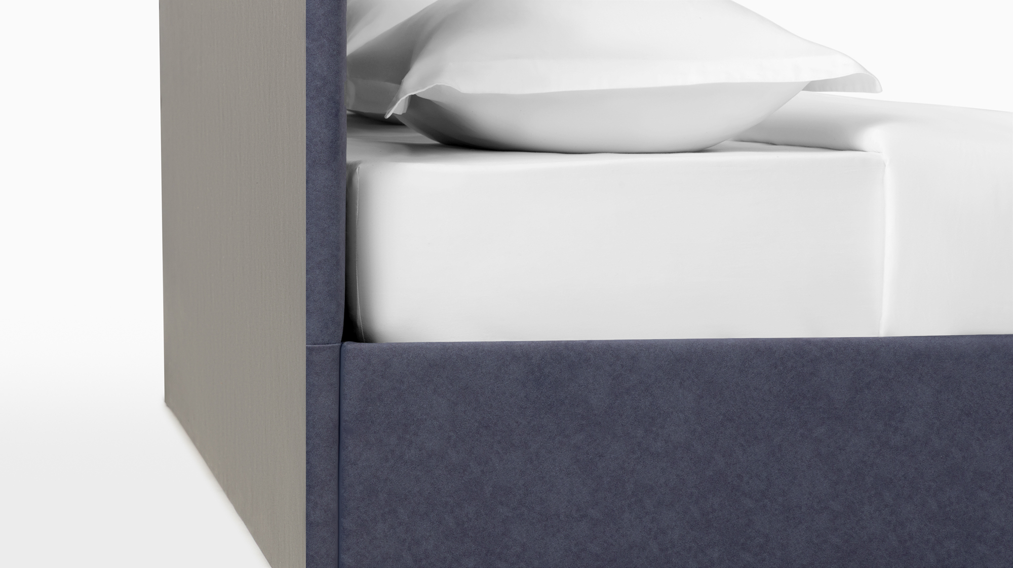 Кровать Simple, ткань Galaktika Blue, 140x200 - купить в Озерце