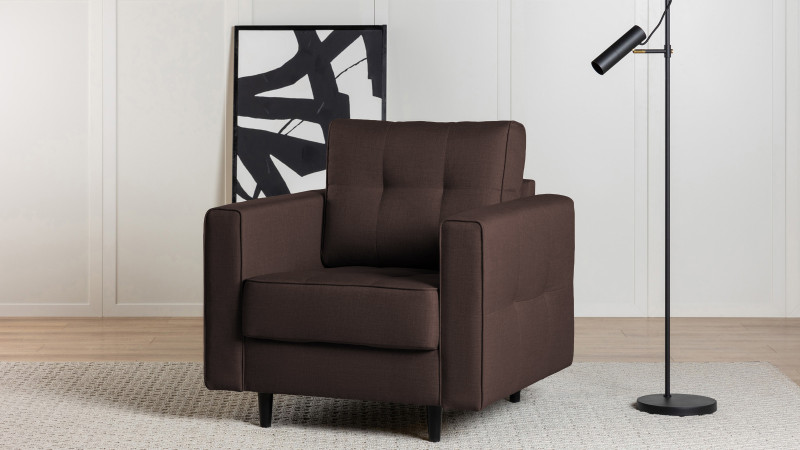 Кресло Amani Pro, Тк. Lidot brown (подлокотник: 15 см) 89x93.5 — купить в Озерце